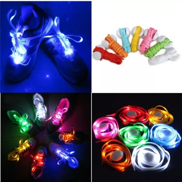 LED svítící tkaničky do bot - Červená