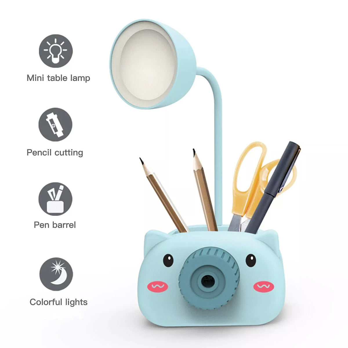 LED svítidlo s klipem - Modrá