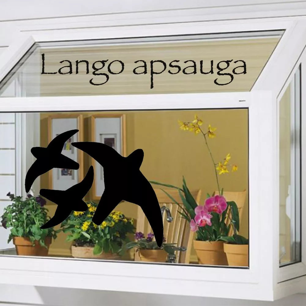Samolepka pro ochranu proti nárazu ptáků do oken