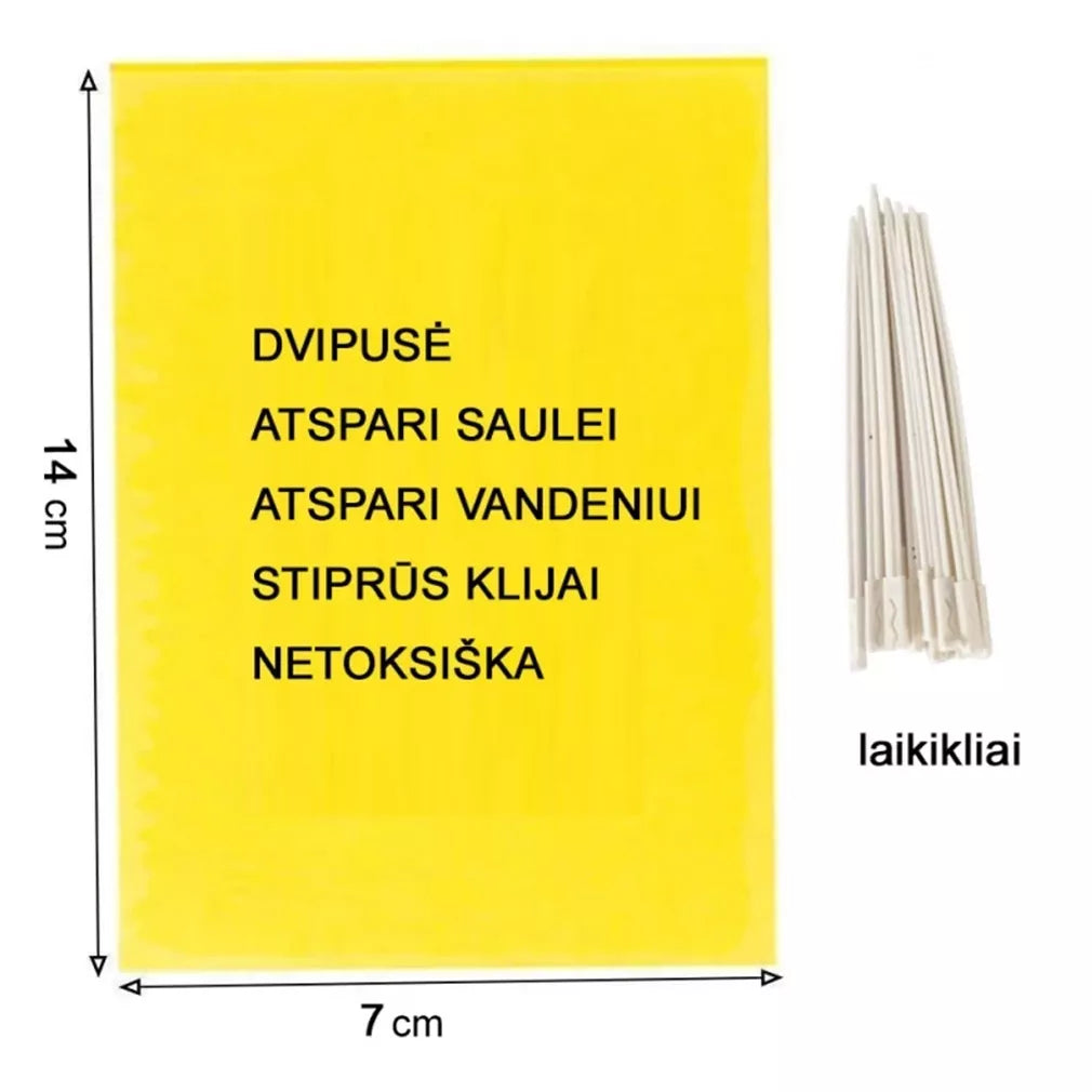 Magnet start yellow (7x14cm) lapači bělásků, ploštic, mšic, 12 ks