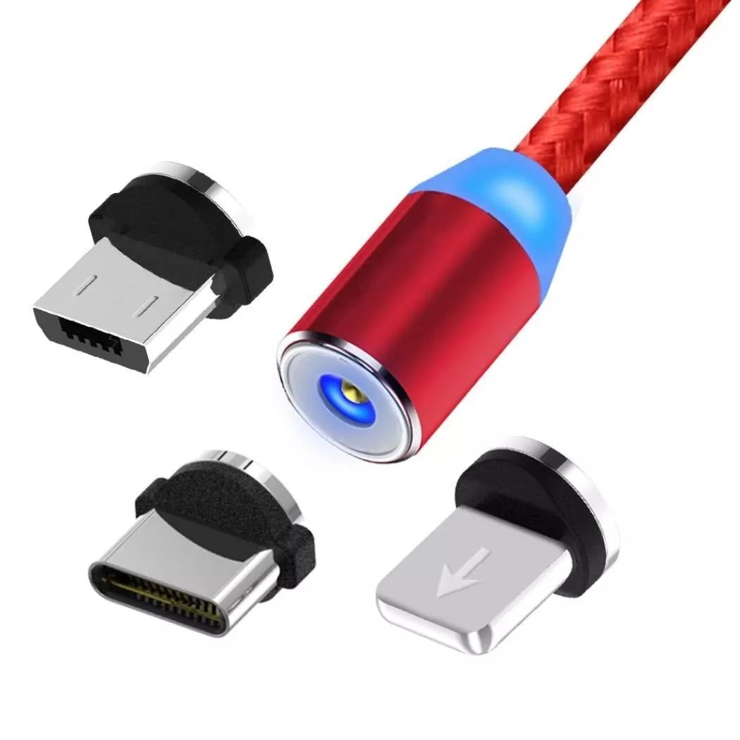 Magnetický USB nabíjecí kabel 3v1