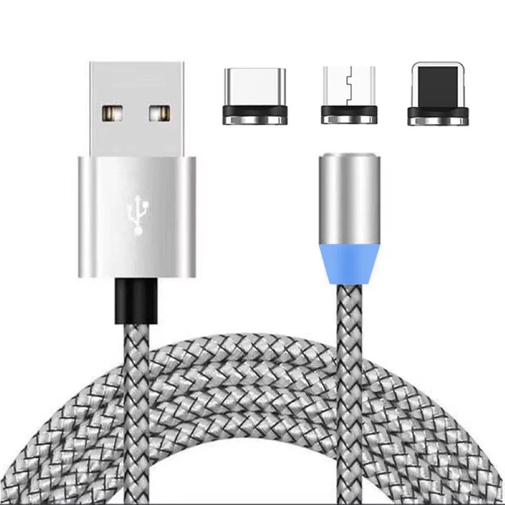 Magnetický USB nabíjecí kabel 3v1