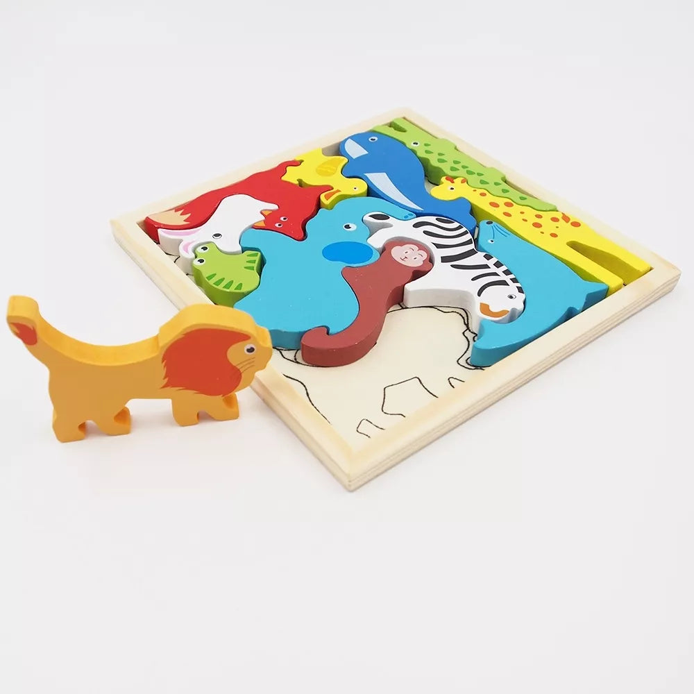 Dřevěné puzzle - skládačka