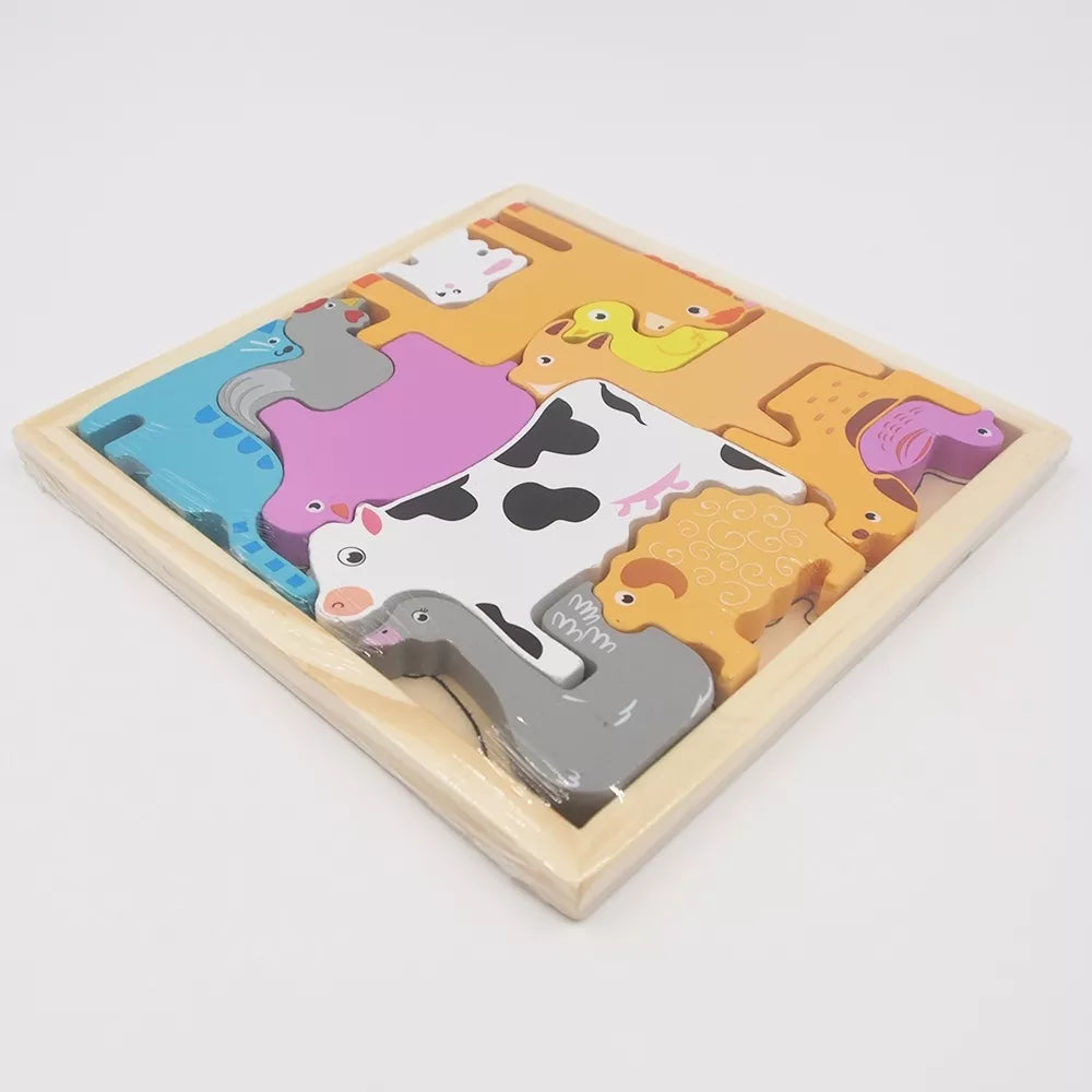 Dřevěné puzzle - skládačka