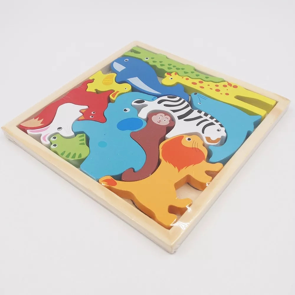 Dřevěné puzzle - skládačka