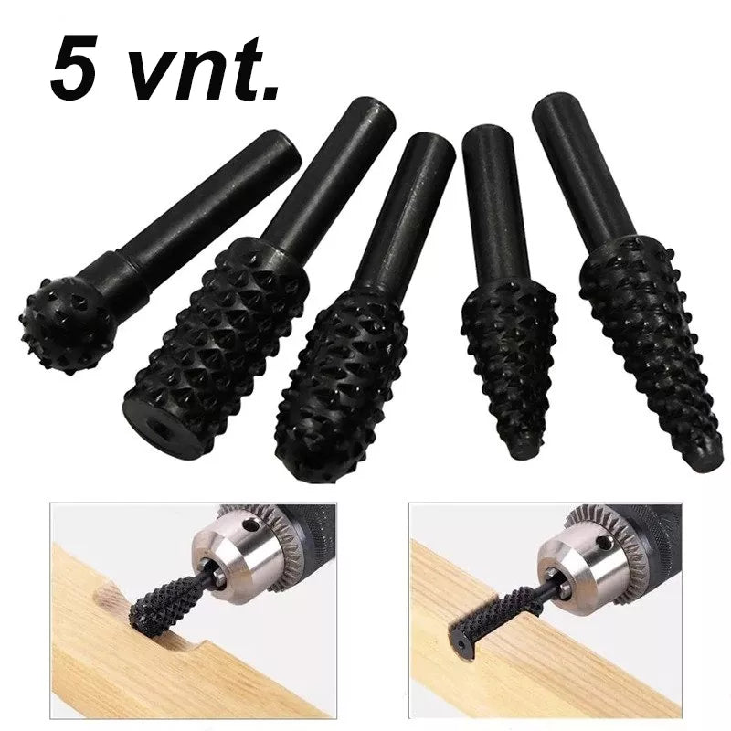 Dřevoobráběcí vrtáky, 5 ks.