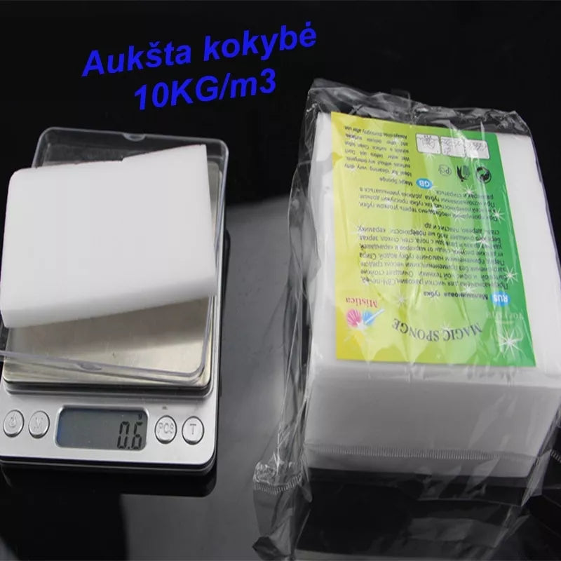 MELAMINOVÉ houbičky-gumy na čištění různých nečistot 10KS.