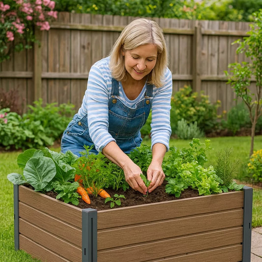 Modulární vyvýšený záhon / zahradní truhlík Naturo Eco 166L