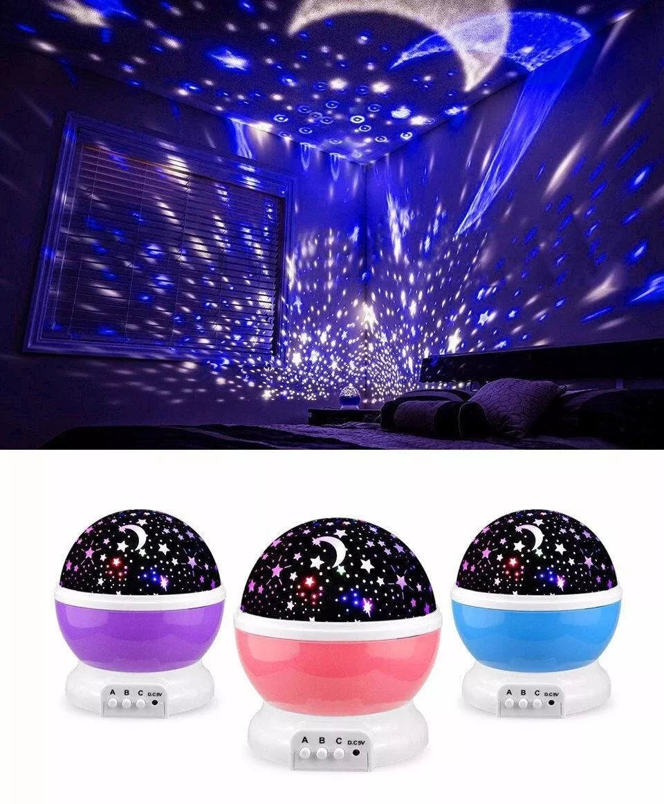 Noční LED lampa, projektor hvězd