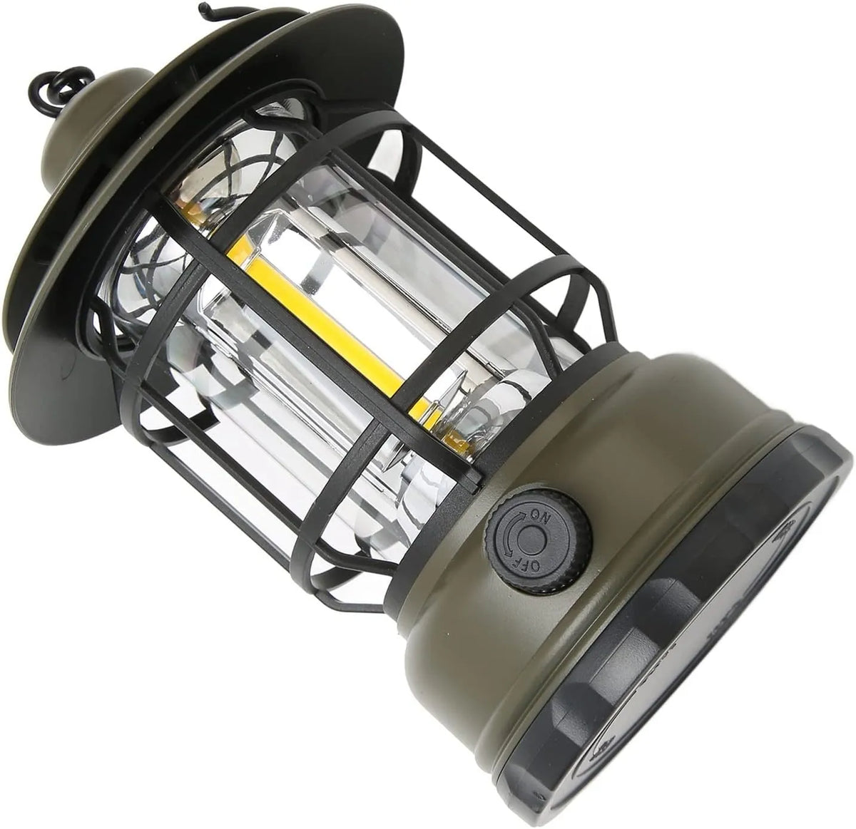 Přenosná LED kempingová lampa s háčkem na zavěšení (nabíjení přes USB)