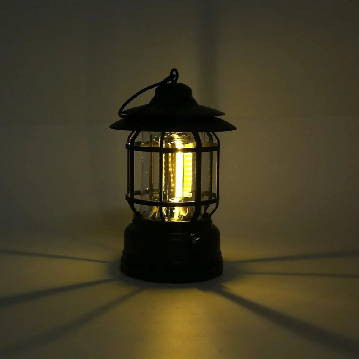 Přenosná LED kempingová lampa s háčkem na zavěšení (nabíjení přes USB)