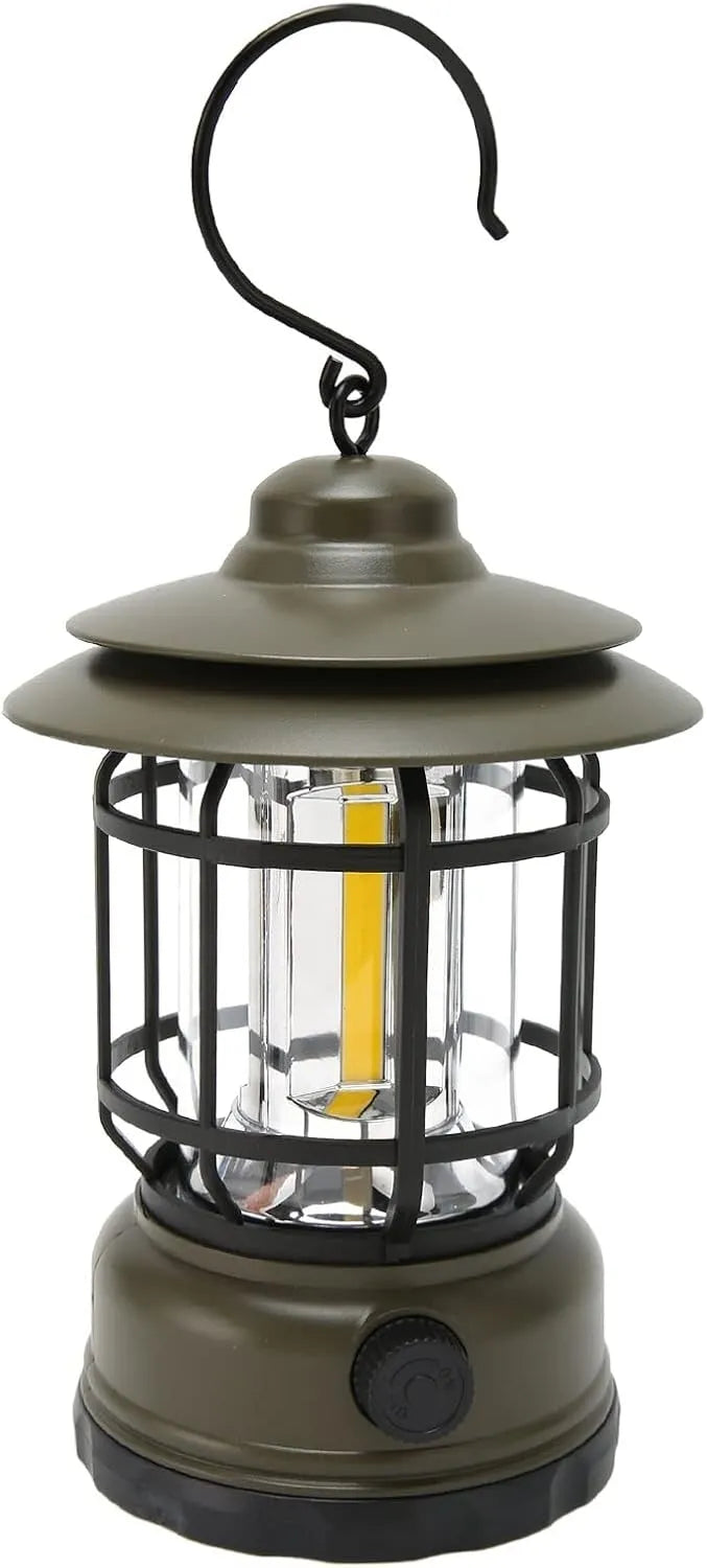 Přenosná LED kempingová lampa s háčkem na zavěšení (nabíjení přes USB)