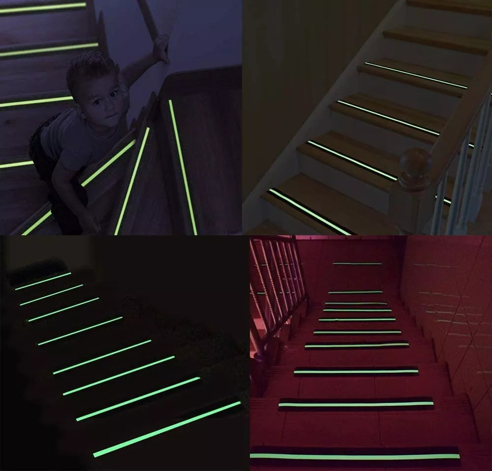 Neklouzavý pás na schody s fluorescenční páskou