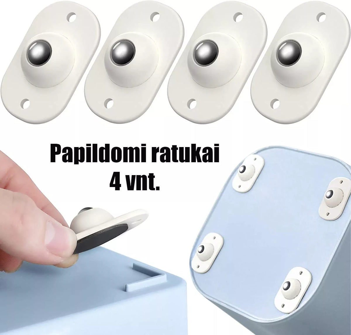 Přídavná kolečka, 4 ks.