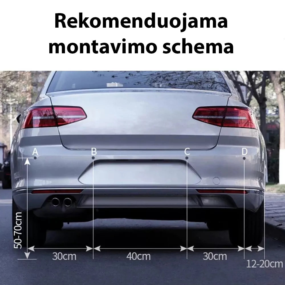 Parkovací systém se 4 senzory