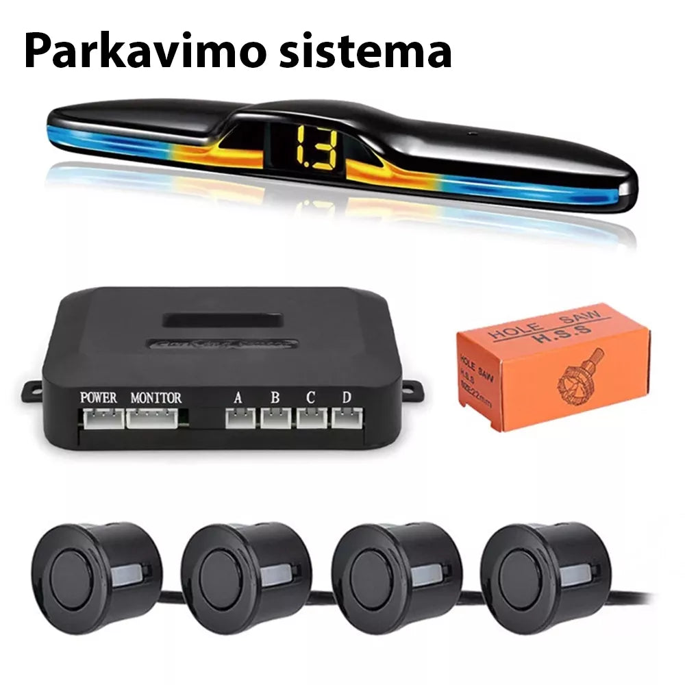 Parkovací systém se 4 senzory