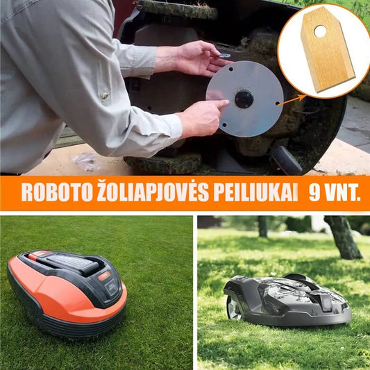 Sada žiletek pro robotické sekačky, 9 ks.