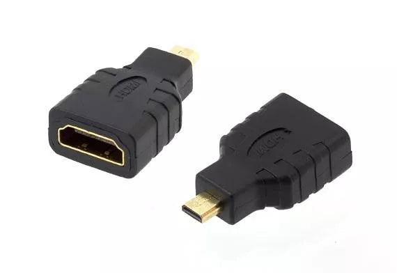 Adaptér HDMI FEMALE na MICRO HDMI MALE GOLD