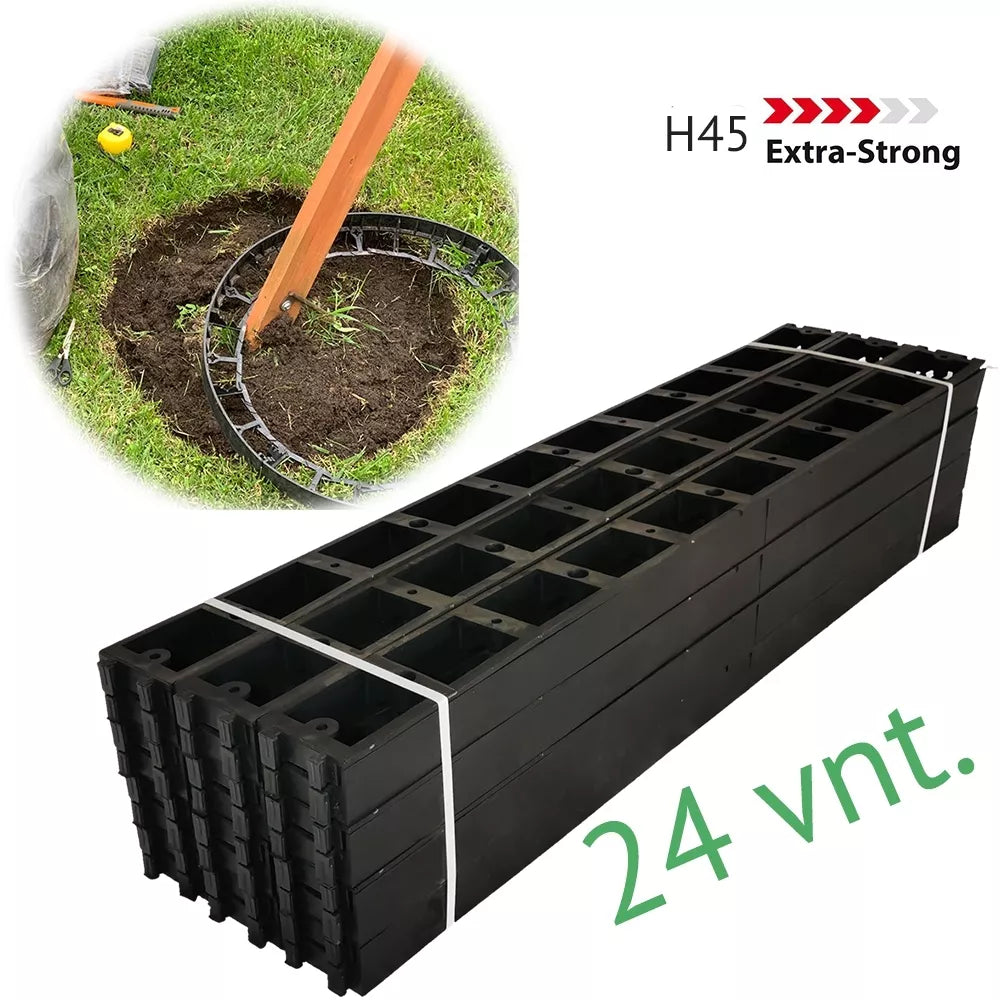 Plastový obrubník 45 x 24 ks.