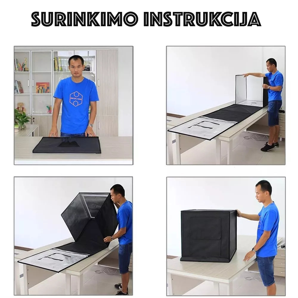 Profesionální fotografická box s LED osvětlením 80 CM.