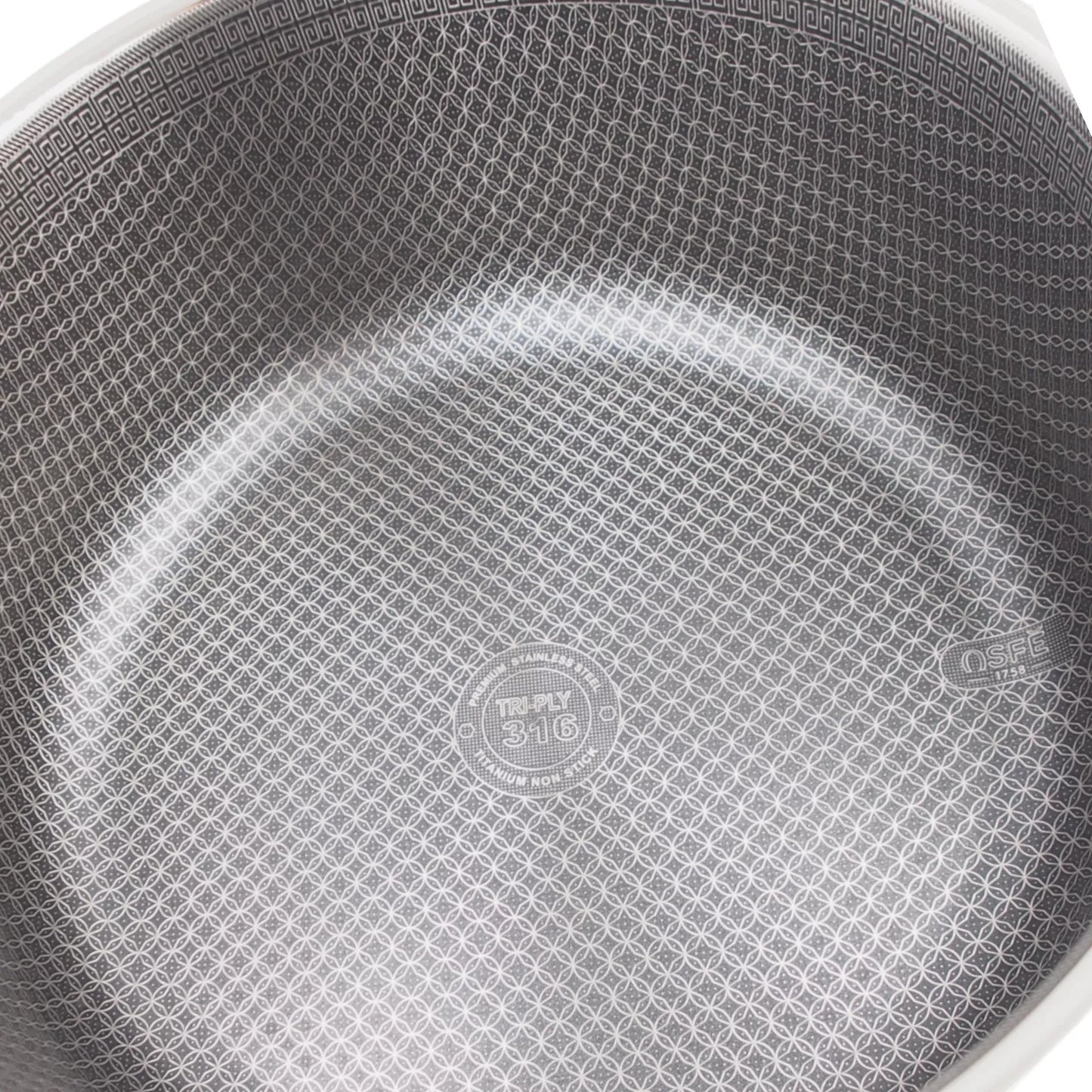 Puodas su dangčiu OSFÉ Tri-Ply, 32 cm, 12 l