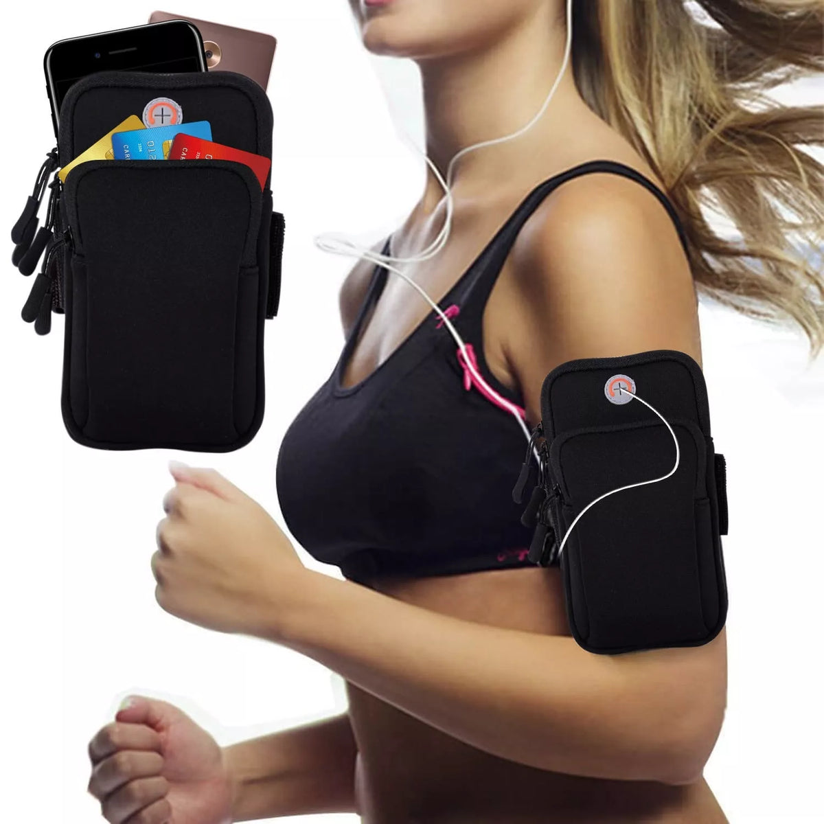 Pouzdro na ruku - sportovní pouzdro na telefon - Neonové (žluté)