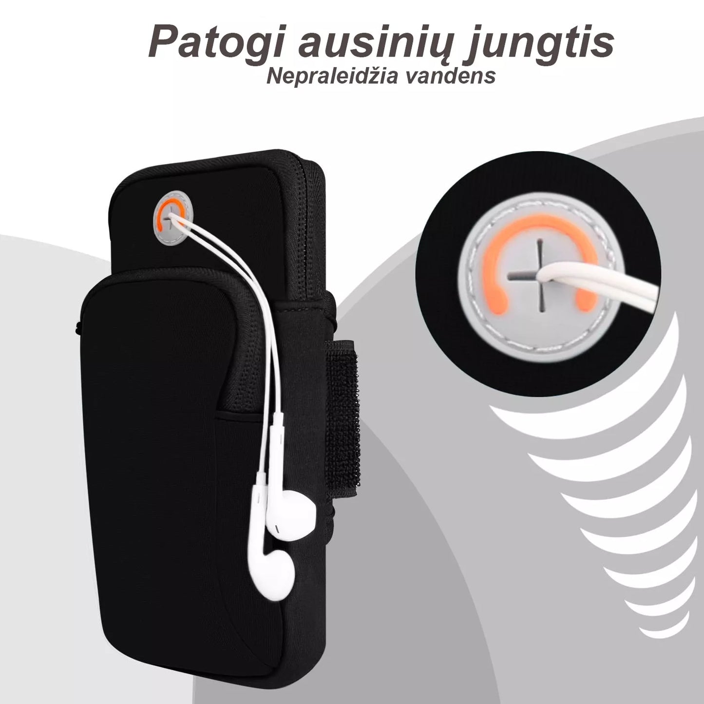 Pouzdro na ruku - sportovní pouzdro na telefon - Neonové (žluté)