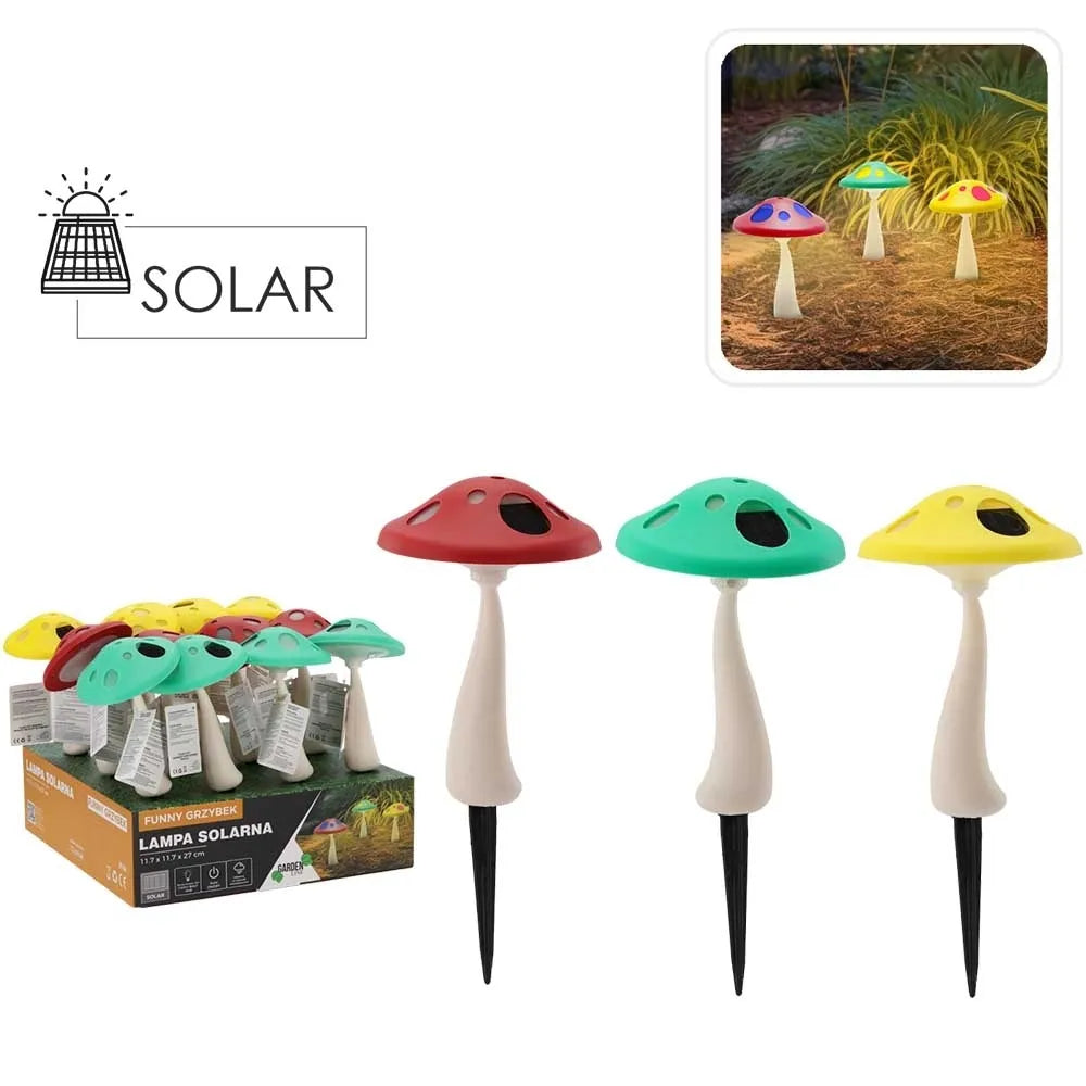 Solární nabíjecí zahradní lampa „Grybukas“