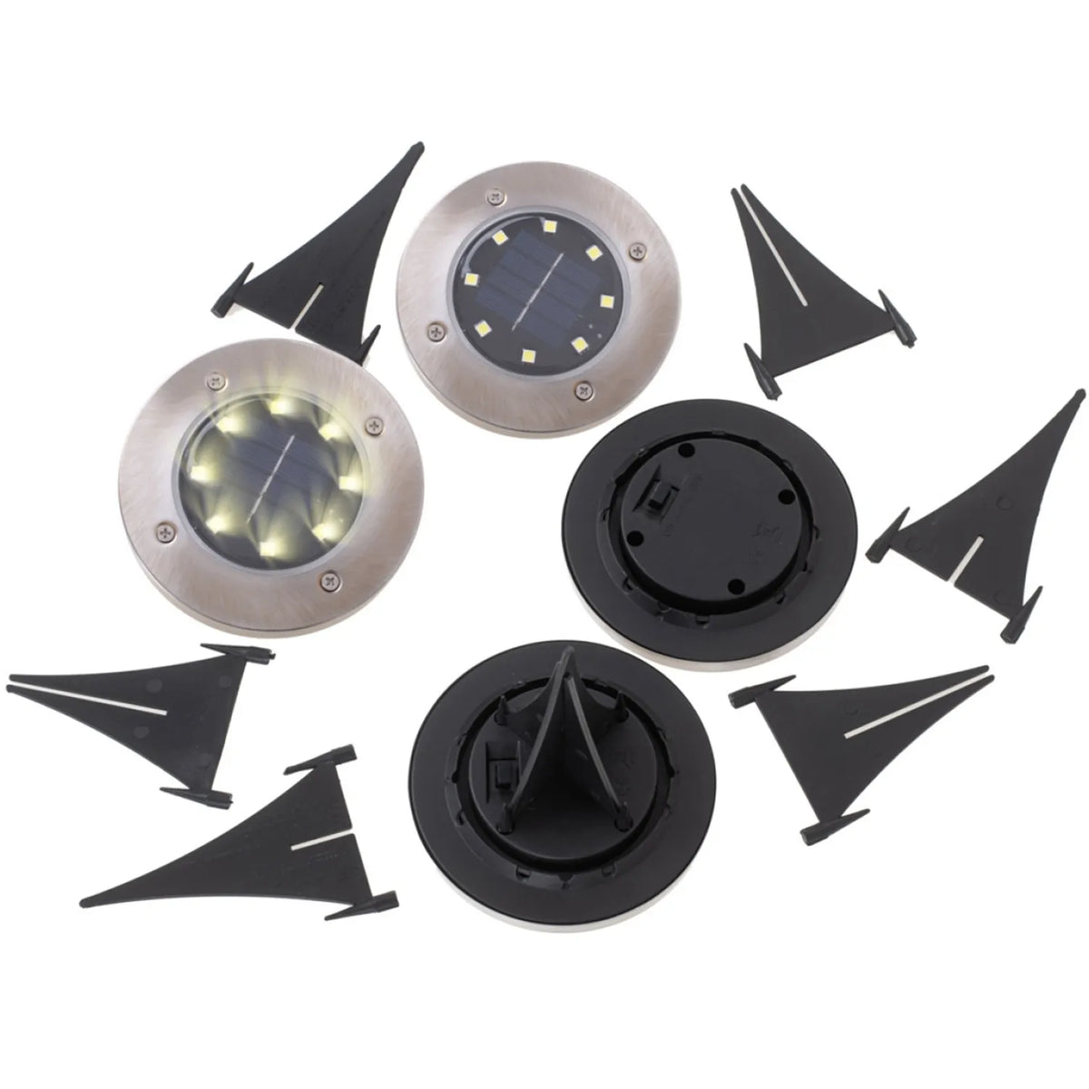 Solární nabíjecí zapichovací LED lampy do zahrady (4 ks)