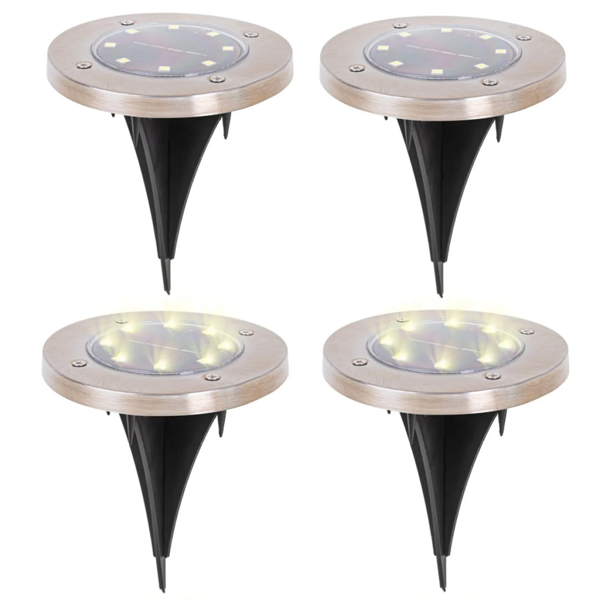 Solární nabíjecí zapichovací LED lampy do zahrady (4 ks)