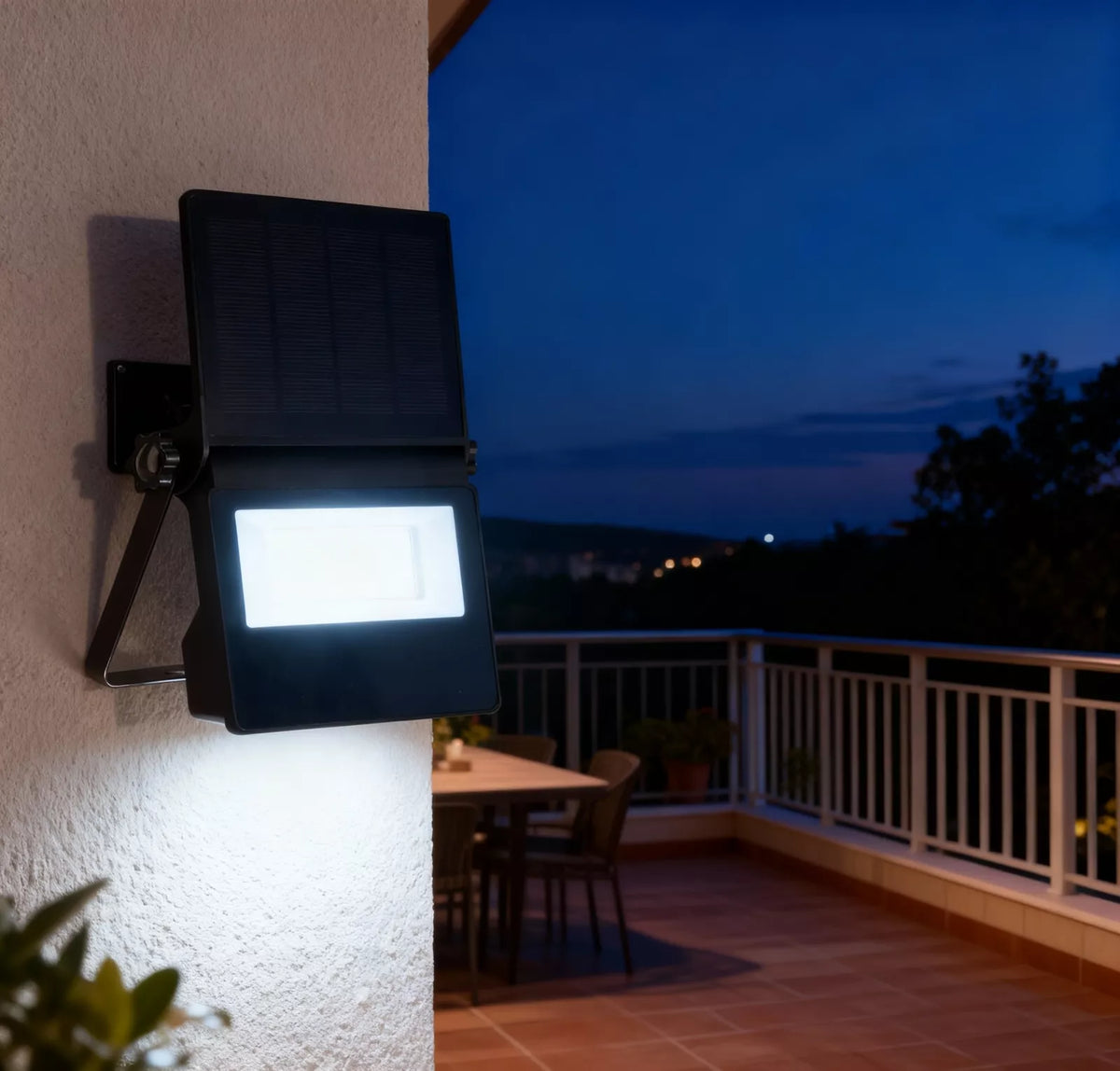 Solární LED lampa napájená sluneční energií s pohybovým senzorem, 45 LED