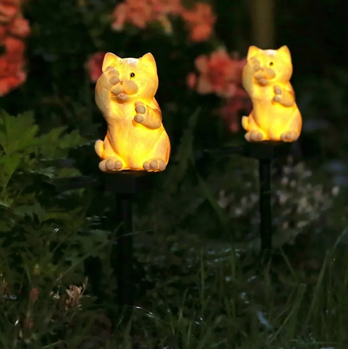 Solární LED lampa "Kočka"