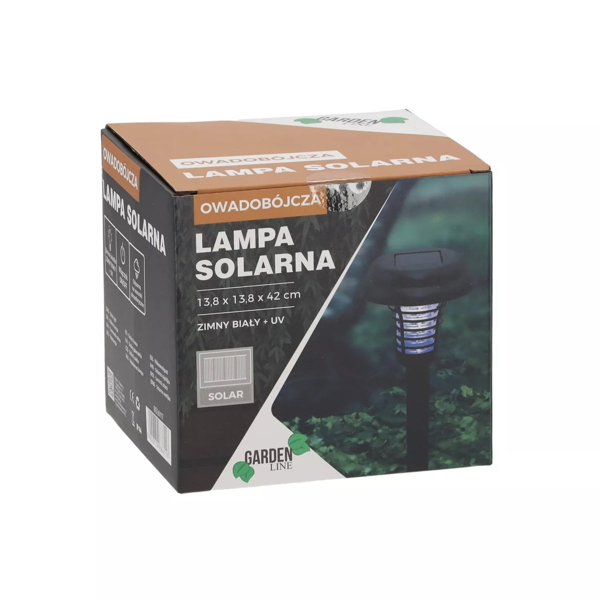 Solární lampa proti hmyzu s UV funkcí, 42 cm