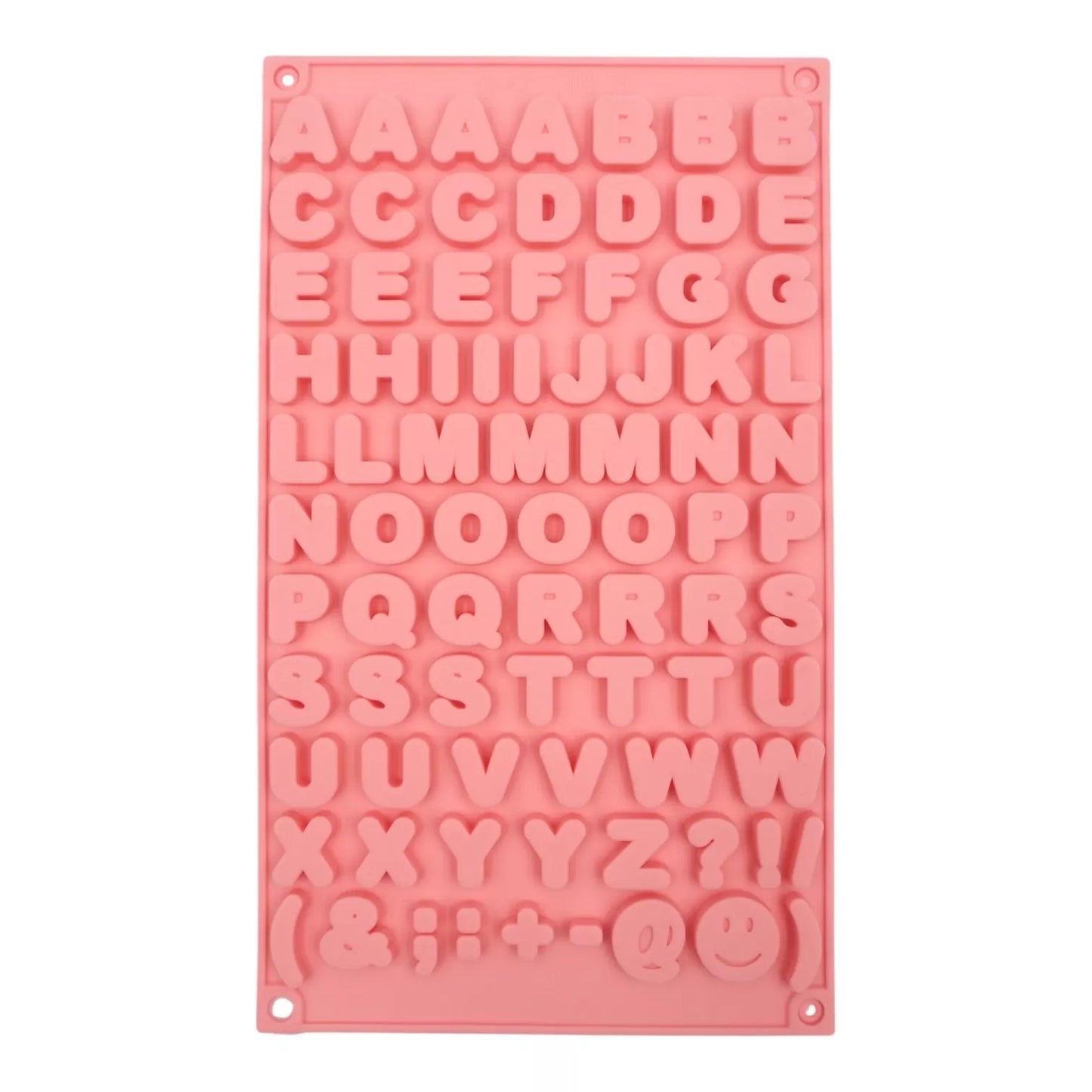 Silikoninė forma raidėms – 29,5 × 17 × 0,6 cm