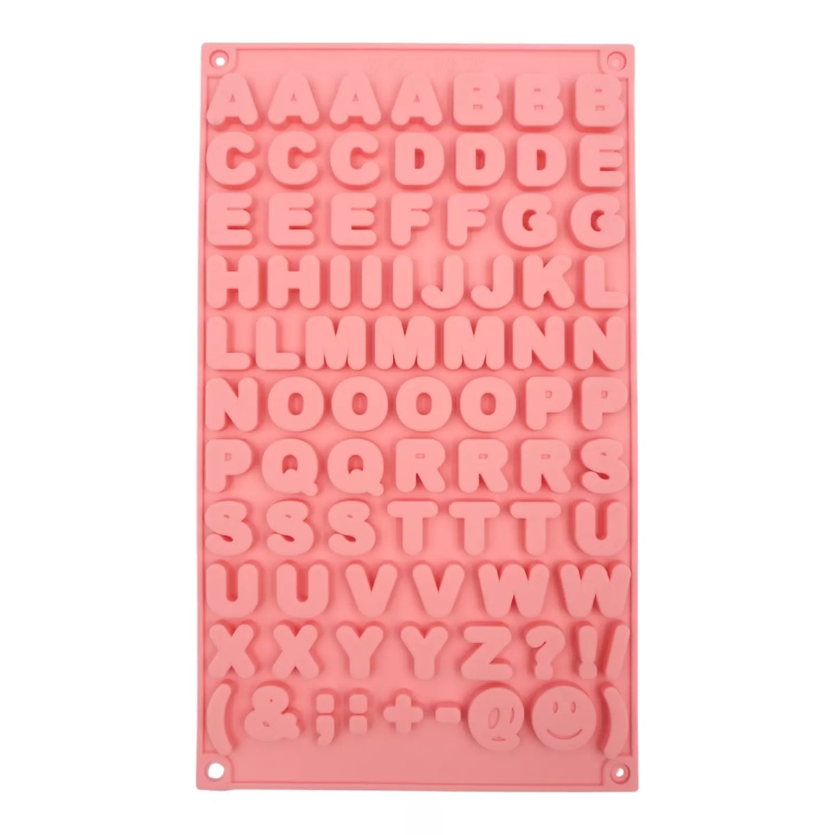 Silikoninė forma raidėms – 29,5 × 17 × 0,6 cm