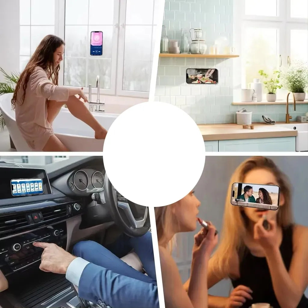 Silikoninė lipni plokštelė telefonui BALTA