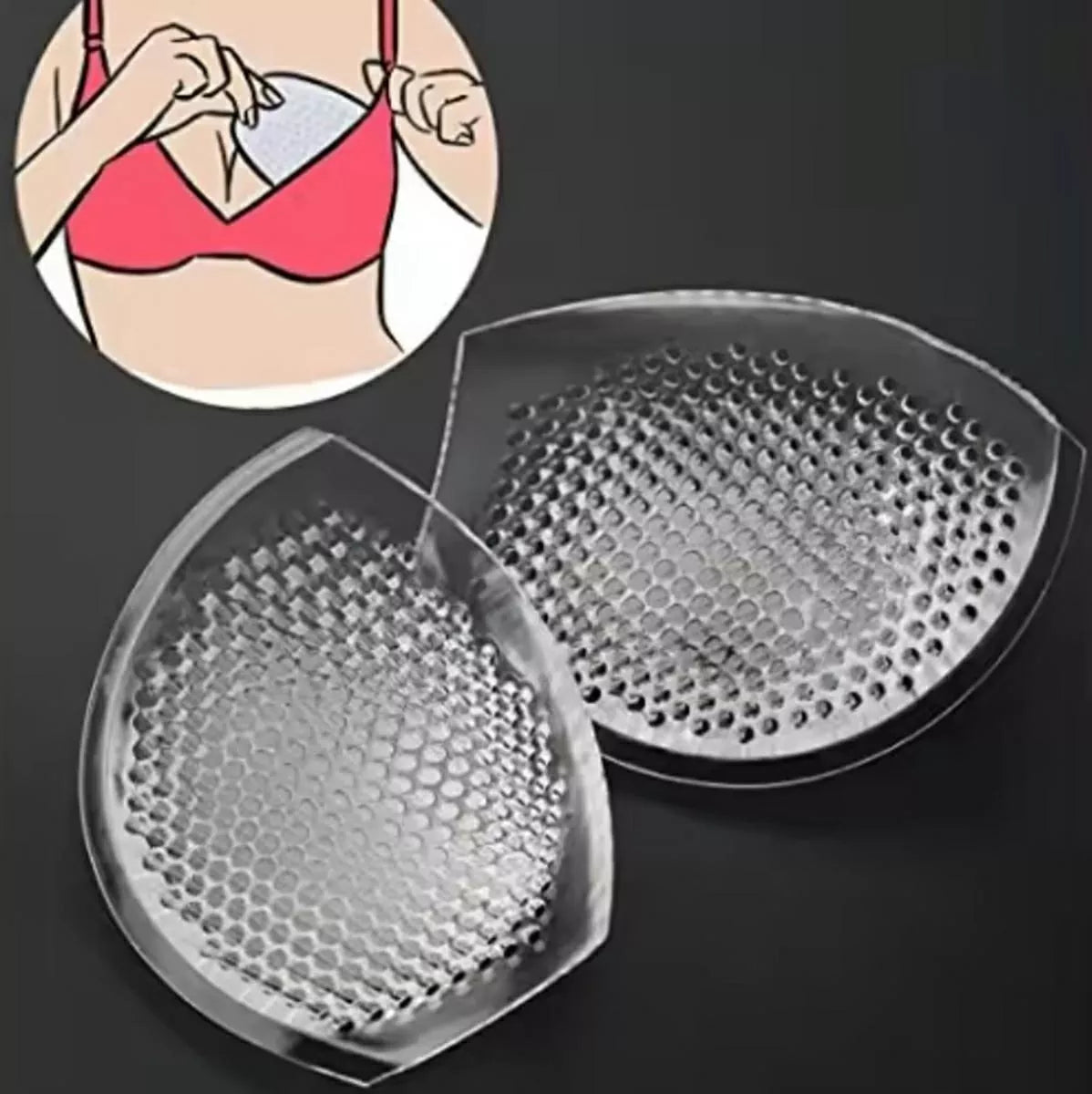 Silikonové podprsenkové vložky