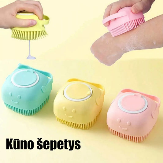 Silikonový tělový kartáč