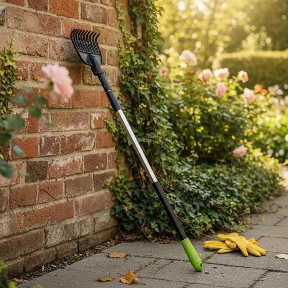 Sada zahradního nářadí 10 dílů s teleskopickou rukojetí