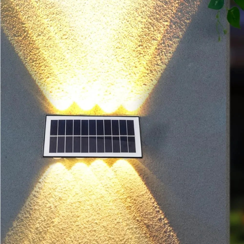 Boční LED svítidlo se solárním panelem
