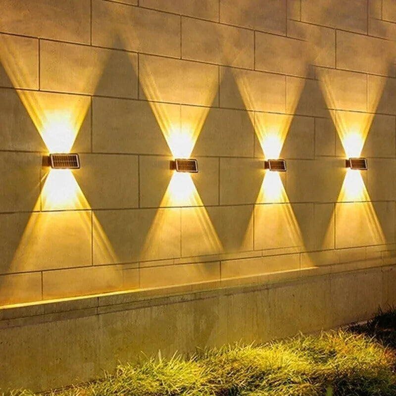 Boční LED svítidlo se solárním panelem