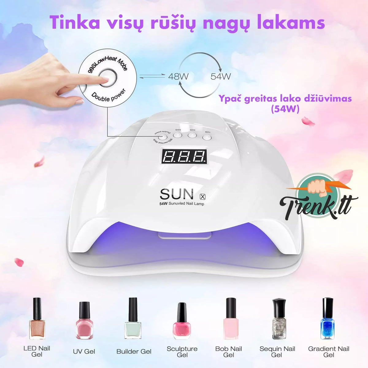 SUN 54W UV / LED hybridní lampa na nehty
