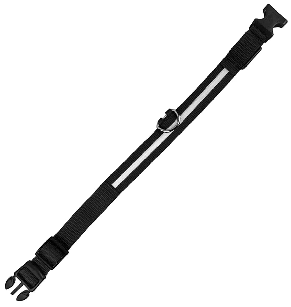 Svítící LED obojek Černý