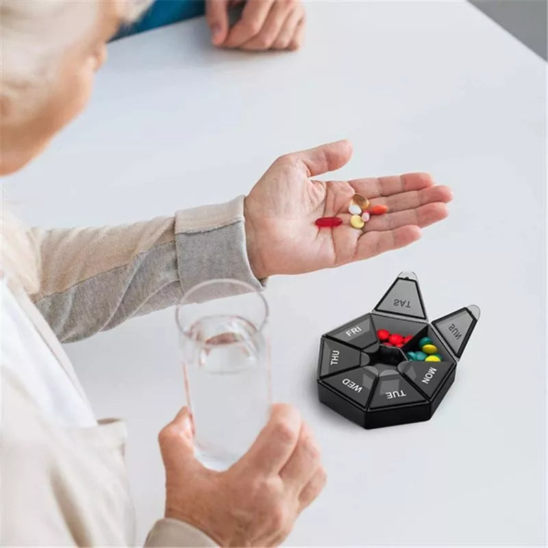 Krabička na tablety, 7 přihrádek