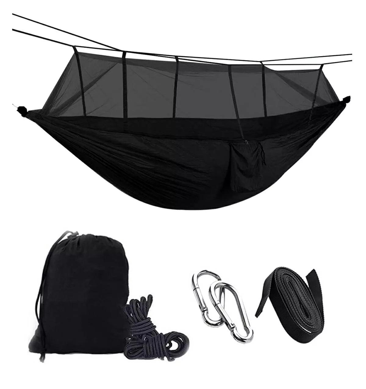 Turistický hamak ČERNÝ