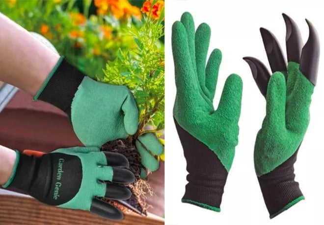 Univerzální zahradní rukavice s drápy "Garden Genie Gloves"