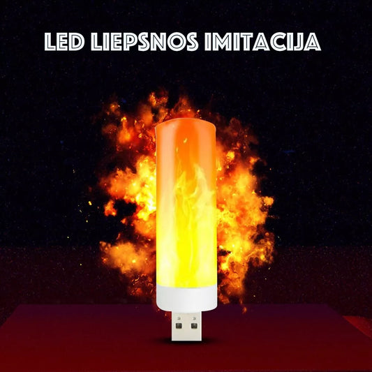 USB LED s imitací plamene