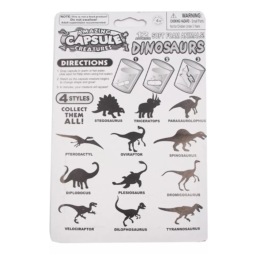 Kapsle rostoucí ve vodě "DINOSAURS"