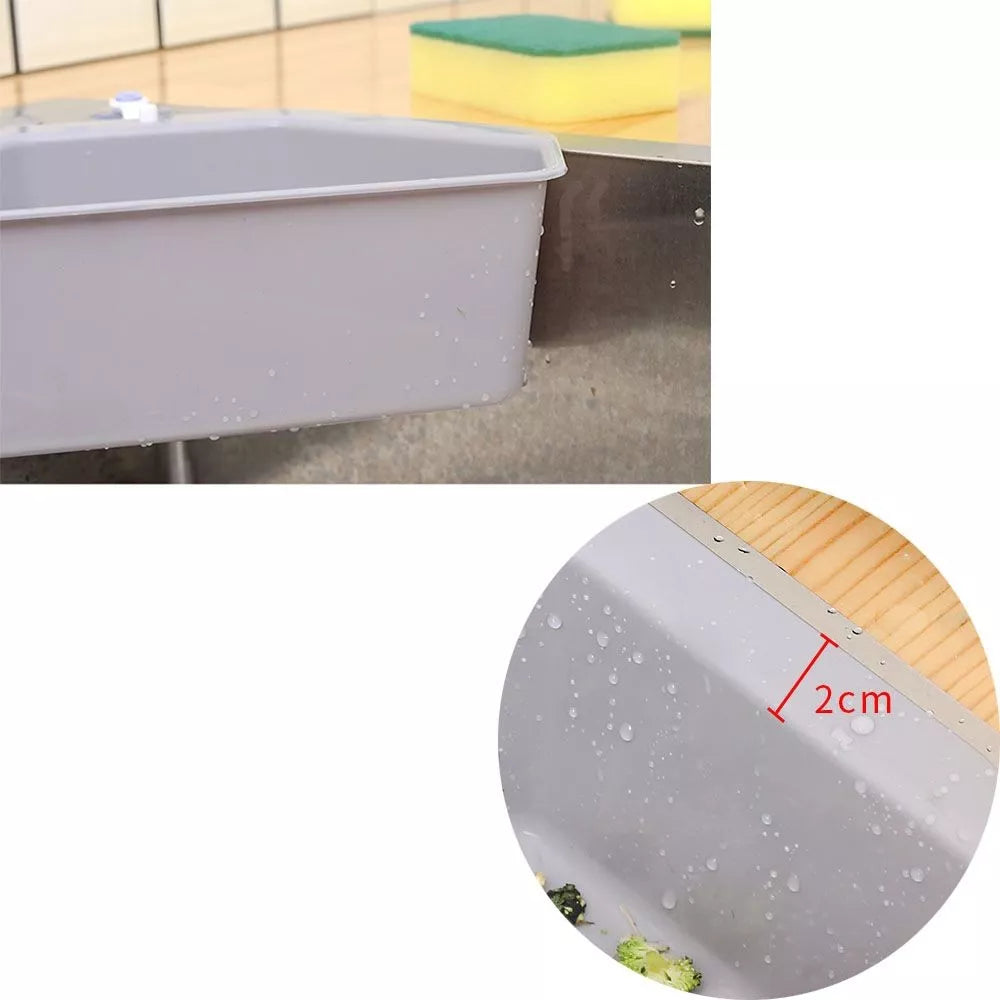 Kuchyňský organizér do rohu dřezu.