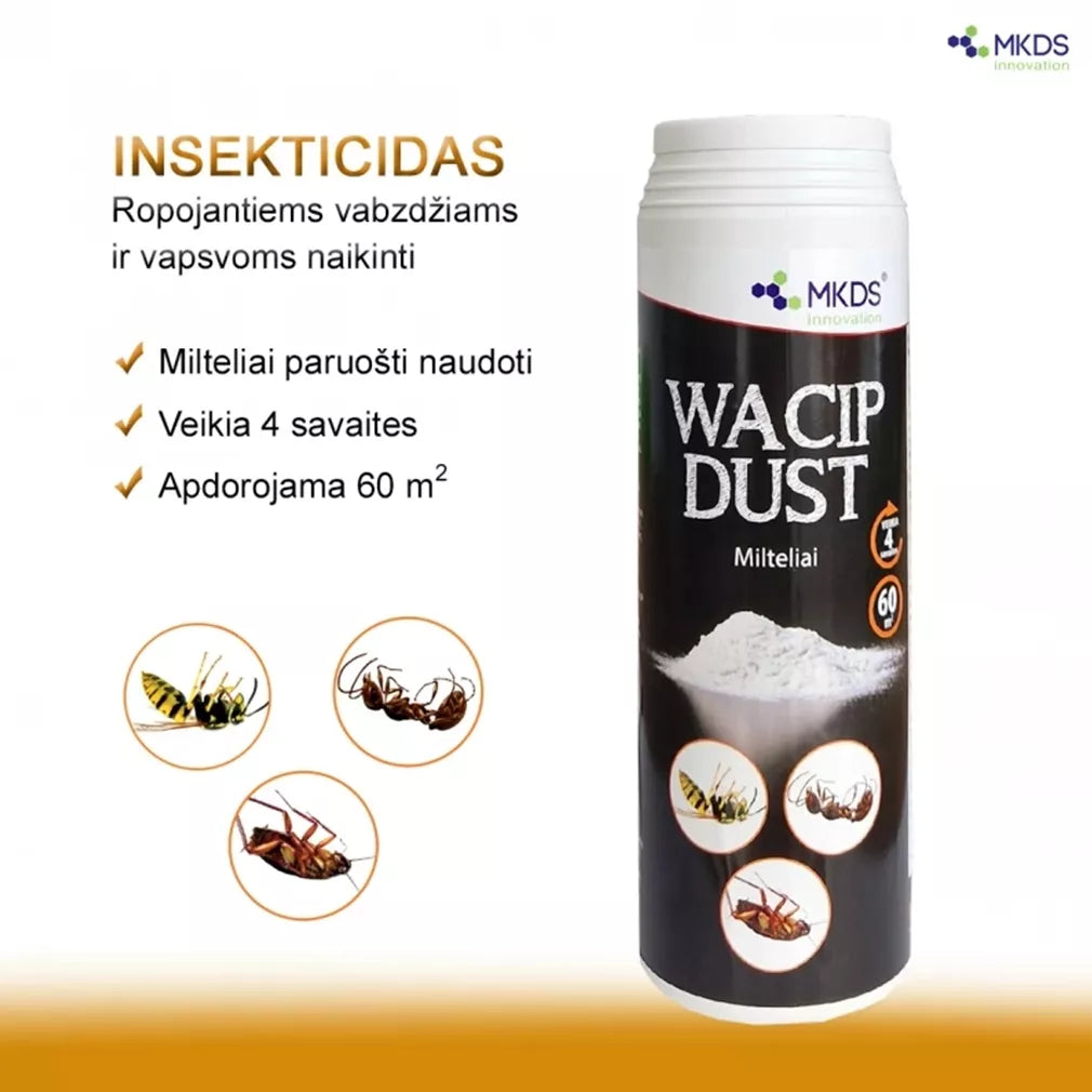 WACIP DUST prášek proti lezoucímu hmyzu a vosám, 500 g